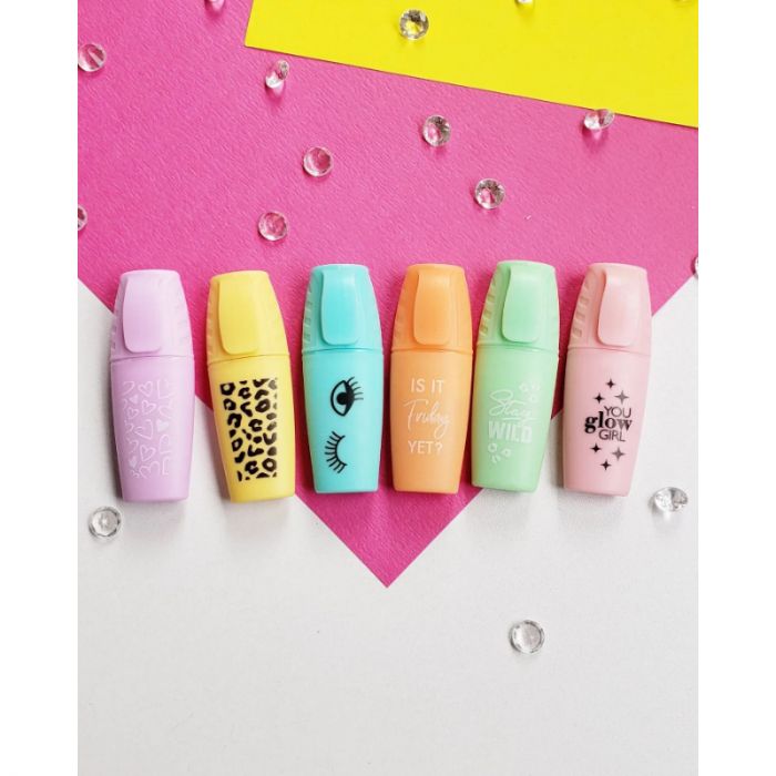 Pack de Mini Resaltadores Pastel x6 Unidades