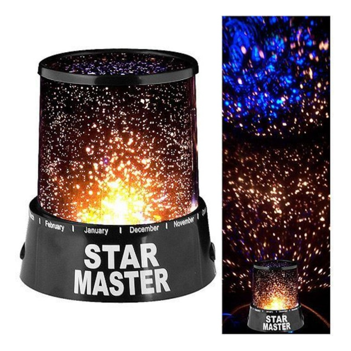 Velador Lámpara Star Máster Proyector Estrellas A Pilas