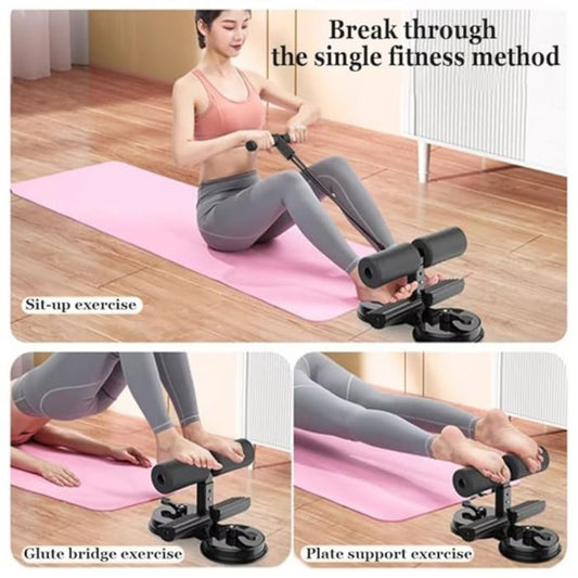 Soporte para Ejercicio Abdominal con Banda Elástica NEGRO