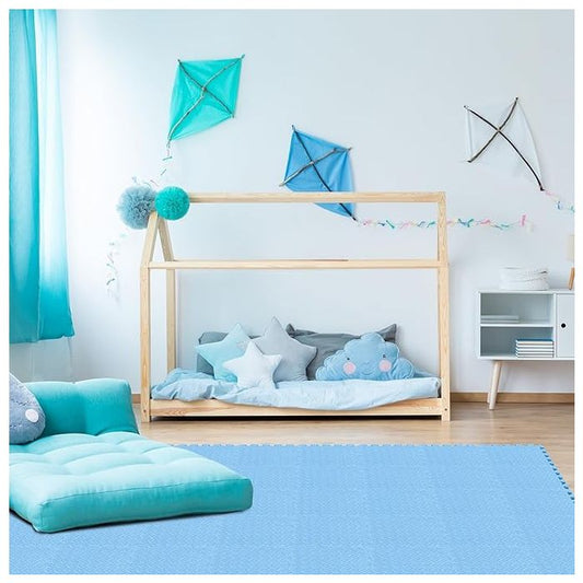 Placa Piso de Goma Varios Colores PACK x10 CELESTE