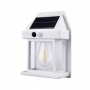 Farol Solar Recargable Con Sensor BLANCO