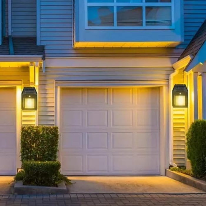 Farol Solar Recargable Con Sensor BLANCO