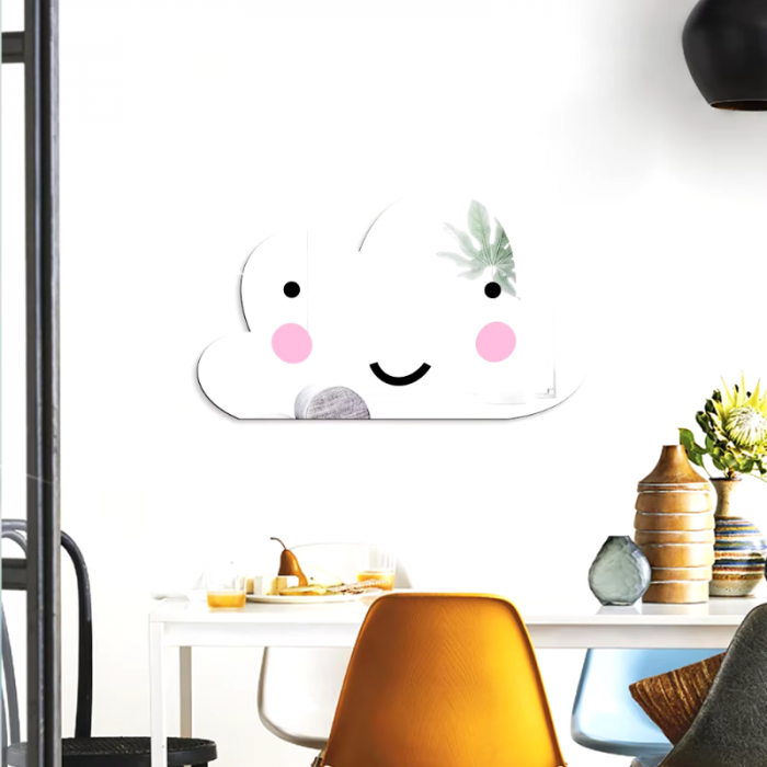 Espejo Autoadhesivo Personalizable Decorativo Set x4
