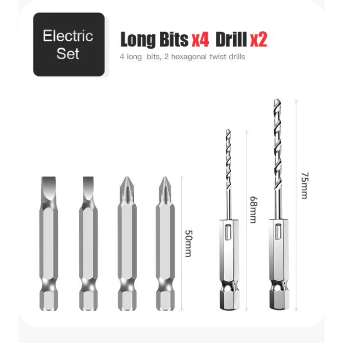 Kit Destornillador Inalámbrico 47 Piezas